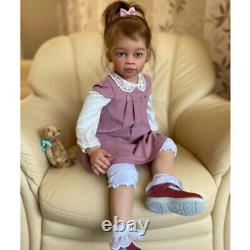 32 Reborn Baby with Hand-Rooted Hair Yellow Already Finished Doll Cloth Body