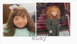 34inch Realistic Painted Reborn Doll Kit Toddler Girl Rooted Hair DIY Toys Gift