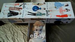 #3 Blond Barbie Pony Tail In Original Box With Accessories Rare Find