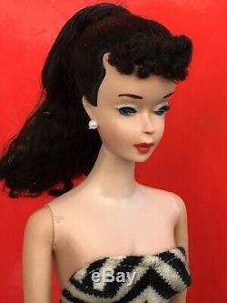 # 3 PONYTAIL BARBIE brunette vintage! 1960