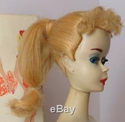 #3 Ponytail Barbie Sunglasses BOX Disk Stand Vintage Blonde 1960