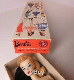 #3 Ponytail Barbie Sunglasses BOX Disk Stand Vintage Blonde 1960