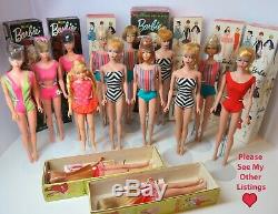 #3 Ponytail Barbie Sunglasses BOX Disk Stand Vintage Blonde 1960