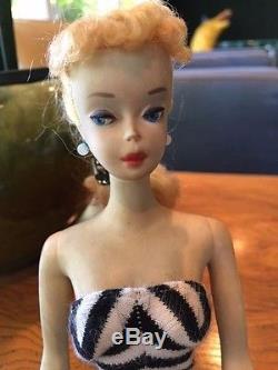 #3 Ponytail Barbie, model #37, issue date 1960