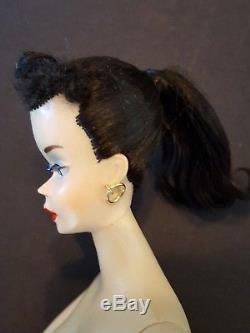 #3 ponytail barbie doll with blue eyeliner/busy gal outfit