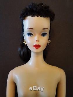 #3 ponytail barbie doll with blue eyeliner/busy gal outfit