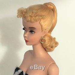 # 3 vintage ponytail Barbie 1960 blonde unfaded and all orig. Face paint