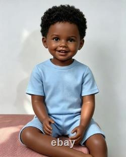 40 Realistic Reborn Baby Rooted Hair Painted Unassembled Kits Vinyl Toddler Boy