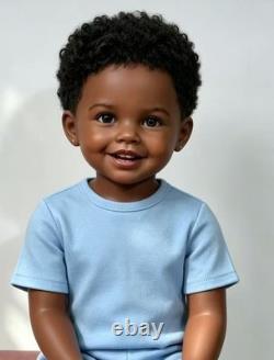 40 Realistic Reborn Baby Rooted Hair Painted Unassembled Kits Vinyl Toddler Boy