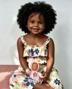 40 Reborn Baby Doll Vinyl Unassembled Kits African Toddler Collectible Gift Toy