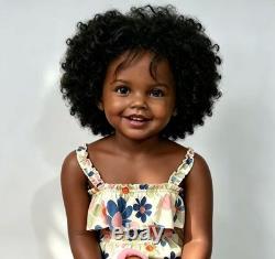 40 Reborn Baby Doll Vinyl Unassembled Kits African Toddler Collectible Gift Toy