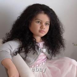 40'' Toddler Girl Reborn Doll Kit Hand-Rooted Hair Painted Cloth Body Unfinished