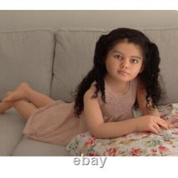 40inch Unpainted Reborn Doll Kit Toddler Girl Gabriella with Cloth Body DIY Part
