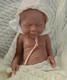 45cm Brown Skin 6.82lbs Full Body Silicone Newborn Baby Reborn Baby Dolls #girl