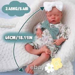46cm silicone doll silicone reborn doll handmade whshable toys gifts crafts