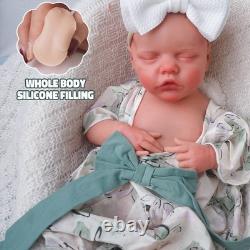 46cm silicone doll silicone reborn doll handmade whshable toys gifts crafts