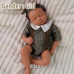 47cm silicone girl doll reborn doll Christmas gift sleeping baby doll handmade