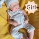 49cm Silicone Girl Doll Reborn Doll Christmas Gift Sleeping Baby Doll Handmade