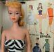 #4 Blonde Ponytail In Box Barbie Vintage 1960