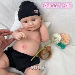 50.5cm Lifelike full silicone reborn baby doll girl doll toys gift handmade wash