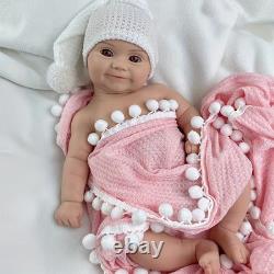50.5cm Lifelike full silicone reborn baby doll girl doll toys gift handmade wash