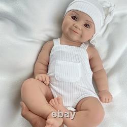 50.5cm Lifelike full silicone reborn baby doll girl doll toys gift handmade wash