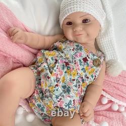 50.5cm Lifelike full silicone reborn baby doll girl doll toys gift handmade wash