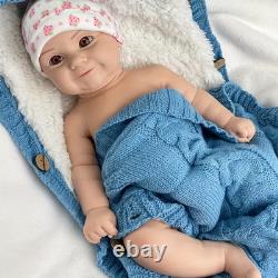 50.5cm Lifelike full silicone reborn baby doll girl doll toys gift handmade wash