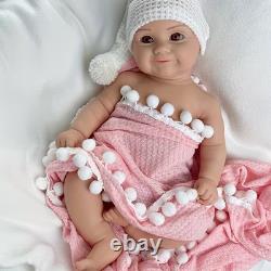 50.5cm Lifelike full silicone reborn baby doll girl doll toys gift handmade wash