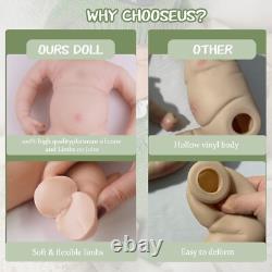 50.5cm Lifelike full silicone reborn baby doll girl doll toys gift handmade wash