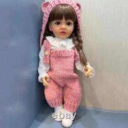 55cm / 22inch Realistic Reborn Doll Full Silicone Vinyl Body Girls Dolls Toddler