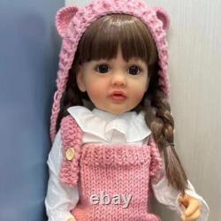 55cm / 22inch Realistic Reborn Doll Full Silicone Vinyl Body Girls Dolls Toddler