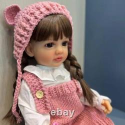 55cm / 22inch Realistic Reborn Doll Full Silicone Vinyl Body Girls Dolls Toddler