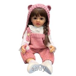 55cm / 22inch Realistic Reborn Doll Full Silicone Vinyl Body Girls Dolls Toddler