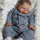 60cm Soft Body Pickle Reborn Baby Toddler Doll Lifelike With Veins Painted Hair