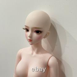 62 cm Height Nude Girl Dolls 1/3 BJD Doll with Handpaint Makeup Without Outfits