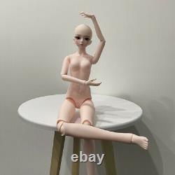 62 cm Height Nude Girl Dolls 1/3 BJD Doll with Handpaint Makeup Without Outfits