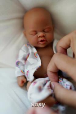 7In African American Reborn Boy Doll Owen Full Body Silicone Anti Stress Gift