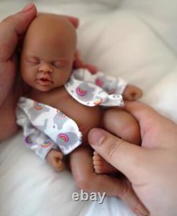 7In African American Reborn Boy Doll Owen Full Body Silicone Anti Stress Gift