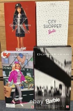 90s Barbie lot of 4 Donna Karan New York Bloomingdale's Calvin Klein Macys NRFB