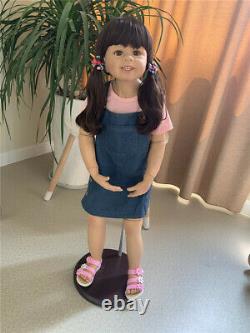 98CM Real Big Size Reborn Toddler Dolls Realistic Child Dolls Full Vinyl Girl