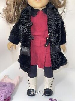 AMERICAN GIRL Doll Rebecca Rubin in Classic Meet Outfit & Winter Coat Bundle Lot