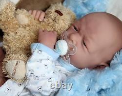 AWW! BABY BOY DOGGIES! Preemie Life Like Reborn Pacifier Doll + Extras