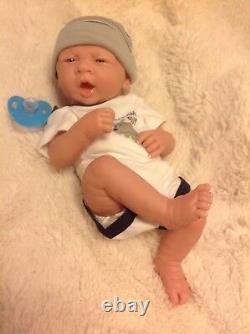 AWW! BABY BOY! SO CUTE 14 Preemie Life Like Reborn Pacifier Doll + Extras