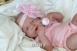 AWW! It's Baby GIRL! Berenguer Life Like Reborn Preemie Pacifier Doll +Extras