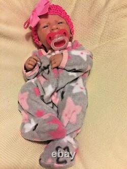 AWW! PERFECT BABY GIRL! Berenguer LifeLike Newborn Reborn Pacifier Doll +Extras