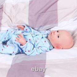 Adorable 18.5 Full Silicone Reborn Baby Boy Doll Real Touch Drink-Wet Lifelike