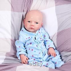 Adorable 18.5 Full Silicone Reborn Baby Boy Doll Real Touch Drink-Wet Lifelike