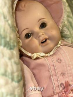Adorable 18 KAMMER REINHARDT 121 or 321 German Bisque Baby