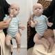Adorable 22in Full Body Silicone Newborn Realistic Babysoft Baby Doll Unpainted